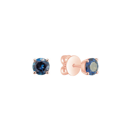 Earrings with Topaz Orbs