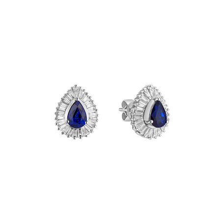 Diamond earrings with Sapphire Tryndamere