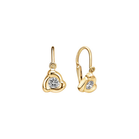 Children's diamond earrings Dots