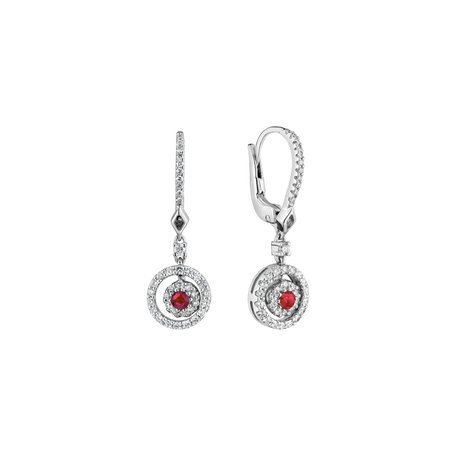 Diamond earrings and Ruby Rose Hope