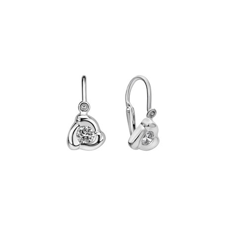 Children's diamond earrings Rose