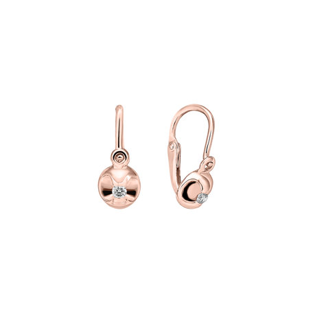 Children's diamond earrings Beauty