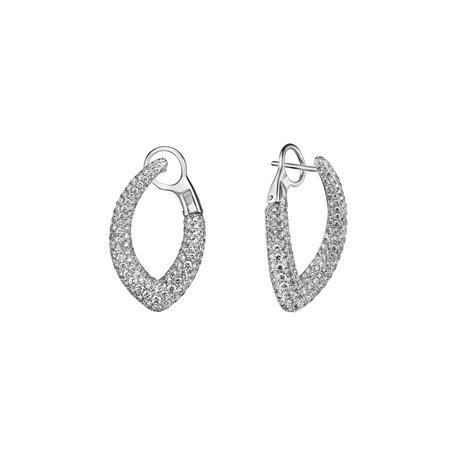 Diamond earrings Diamond Leaf