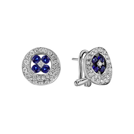 Diamond earrings and Sapphire Genesis