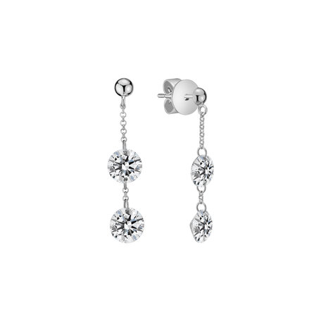 Diamond earrings Moonlight Waterfall