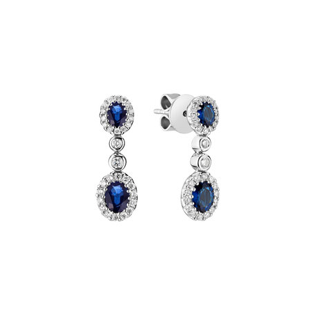 Diamond earrings and Sapphire Sapphire Jealousy