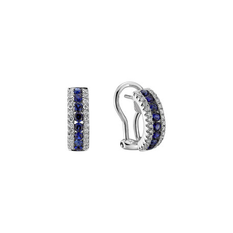 Diamond earrings and Sapphire Raulio