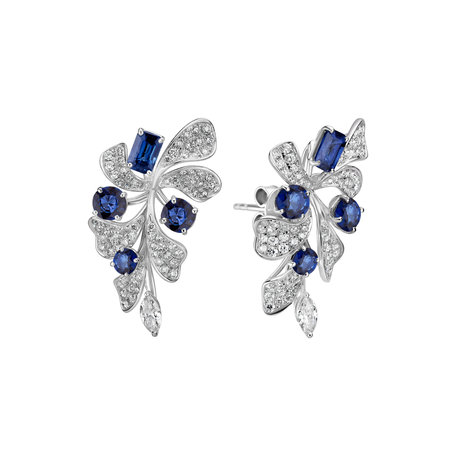 Diamond earrings and Sapphire Czarina Signature