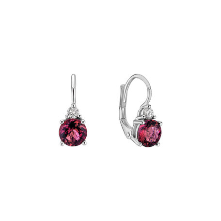 Diamond earrings with Tourmaline Dream Sin