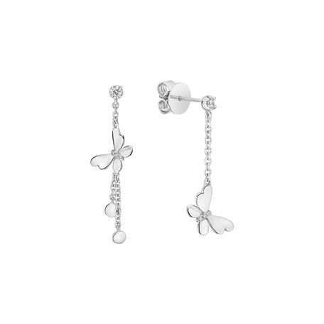 Diamond earrings Butterfly Lullaby