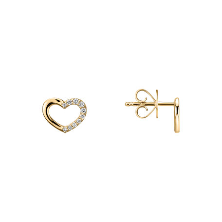 Diamond earrings Sparkling Heart