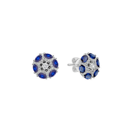 Diamond earrings and Sapphire Journee