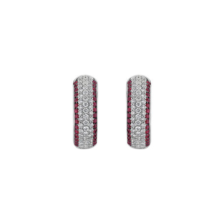 Diamond earrings and Ruby Sammael