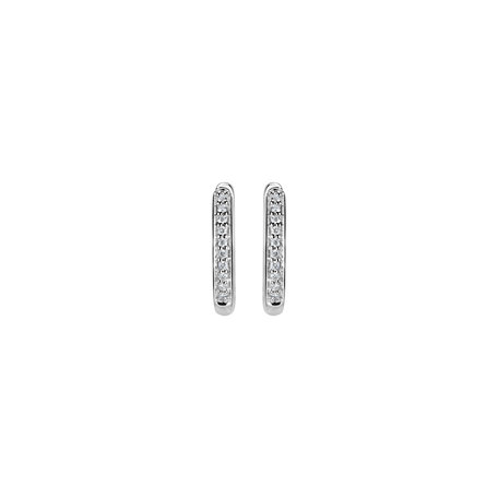 Diamond earrings Midnight Loop