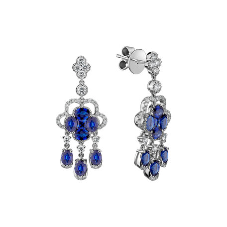 Diamond earrings and Sapphire Aristocrat Miracle