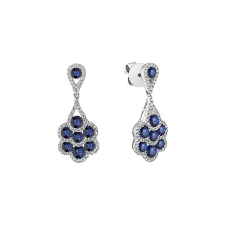 Diamond earrings and Sapphire Cephur