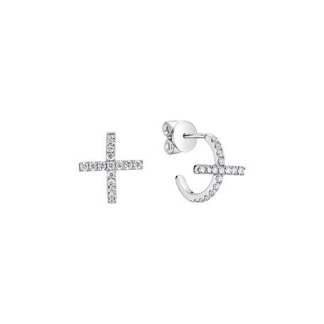 Diamond earrings Timeless Cross